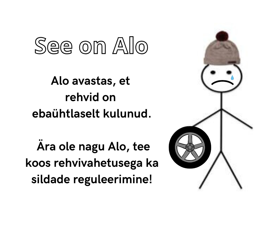 Tee sildade reguleerimise koos rehvivahetusega